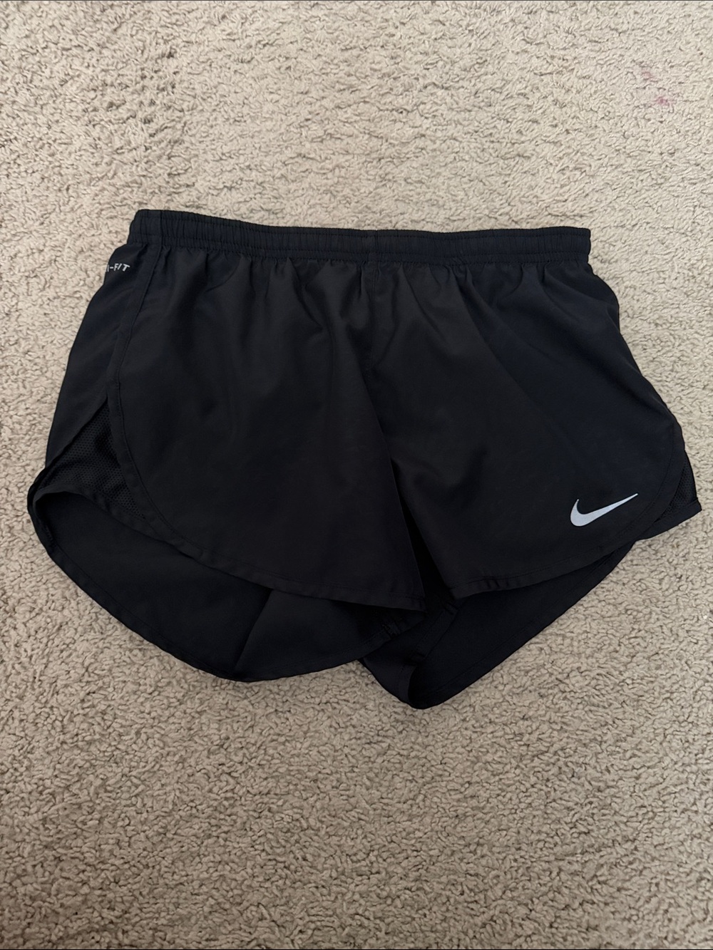 Nike Women's Black Athletic Split-Hem Running Shorts